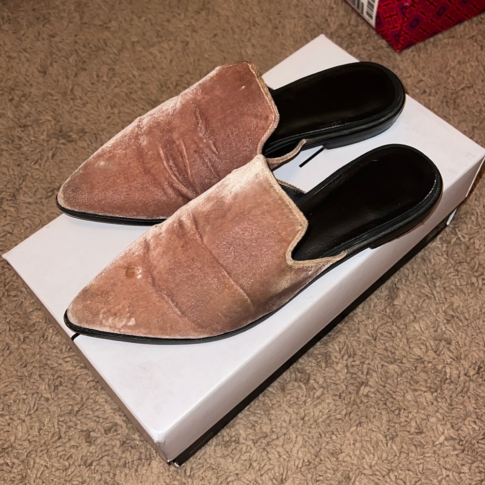 Dolce Vita velvet mules